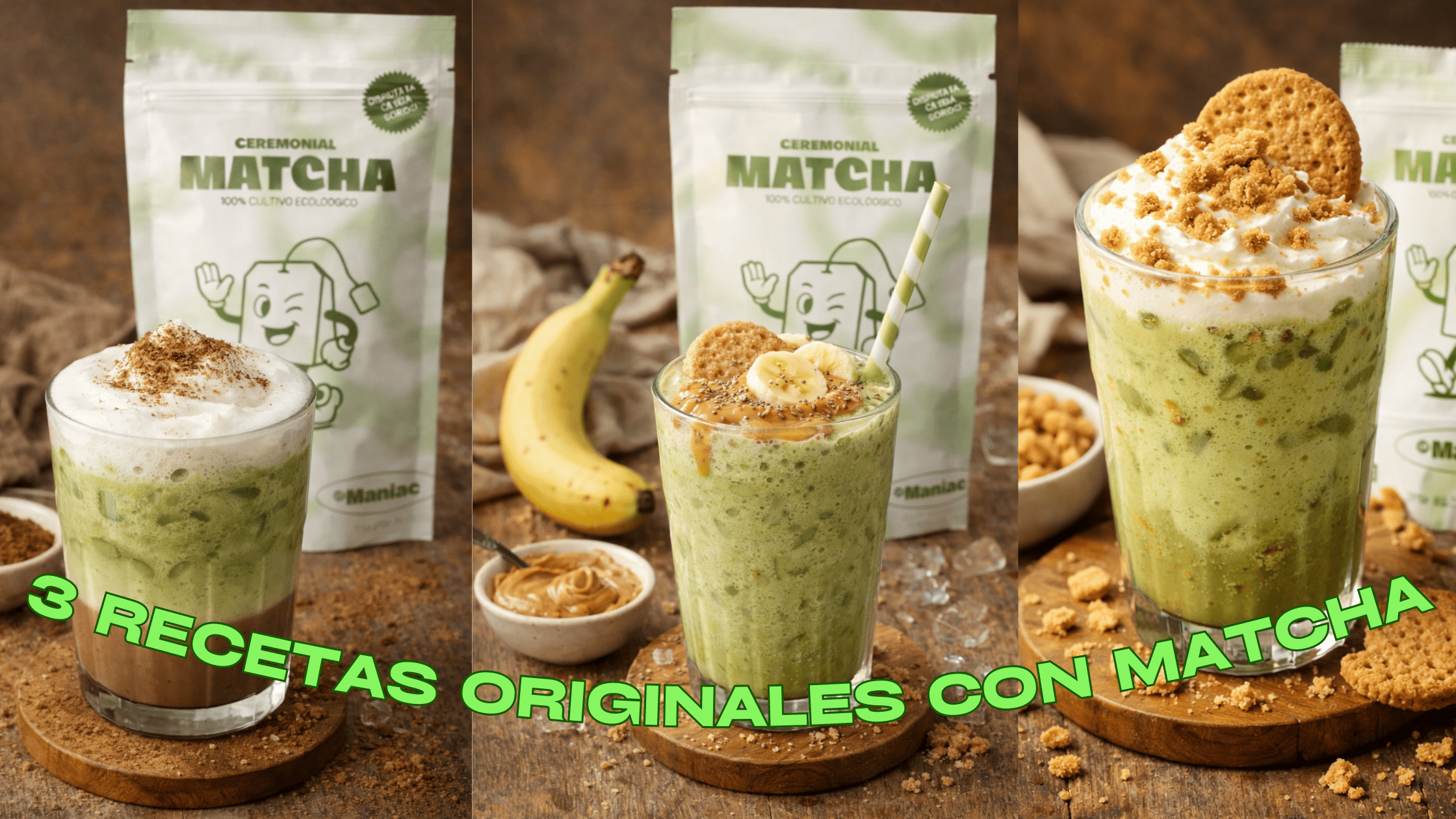 🍵 3 Recetas con Matcha fáciles y originales (nivel cafetería en casa)